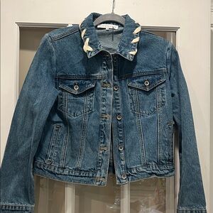 Endless Rose Blue Denim Jacket with Bows Y2K